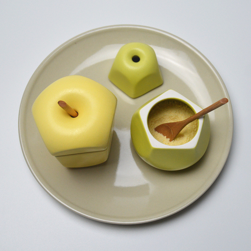 Fruit-Shaped Ceramic Seasoning Jar - Image 4