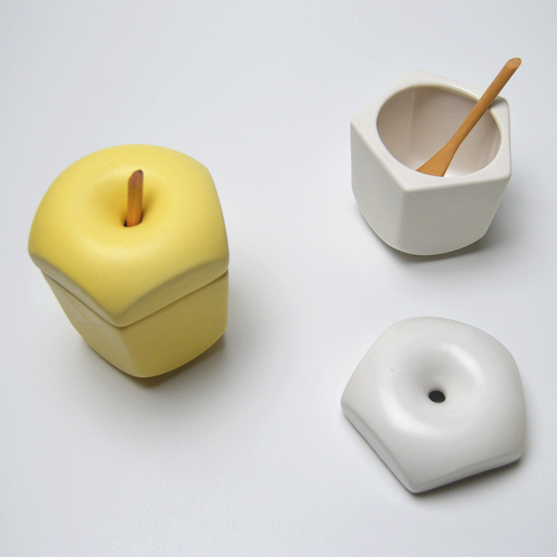 Fruit-Shaped Ceramic Seasoning Jar - Image 3