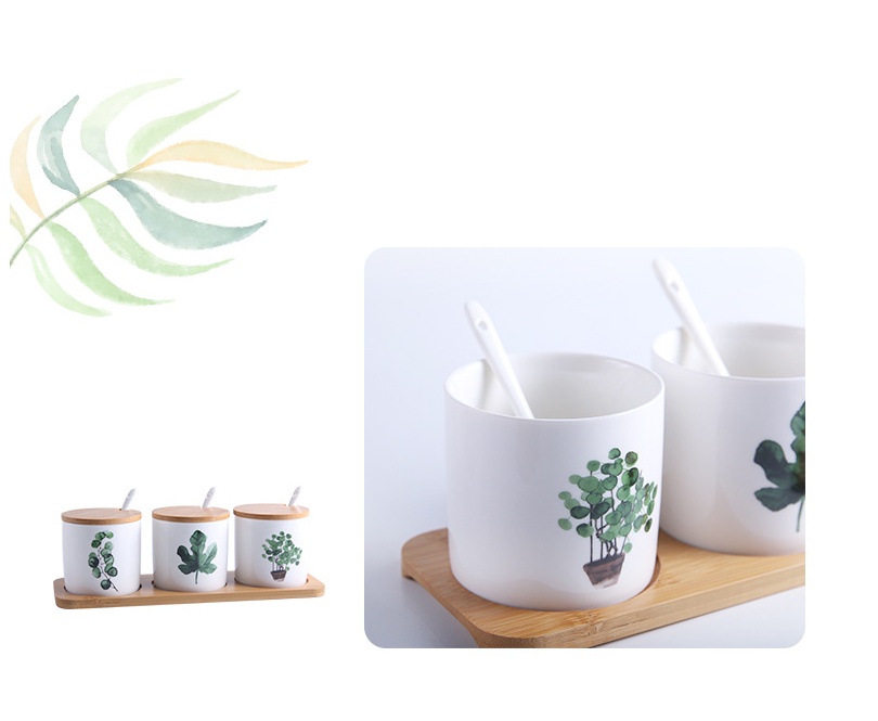 Ceramic Seasoning Jar Set - Image 3