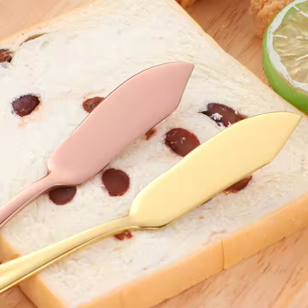 Small Butter Knife & Spreader – Gold & Silver - Image 6
