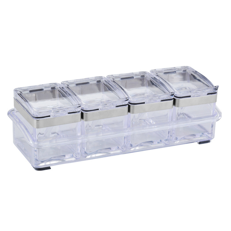 4-Piece Acrylic Seasoning Jar Set - Image 2