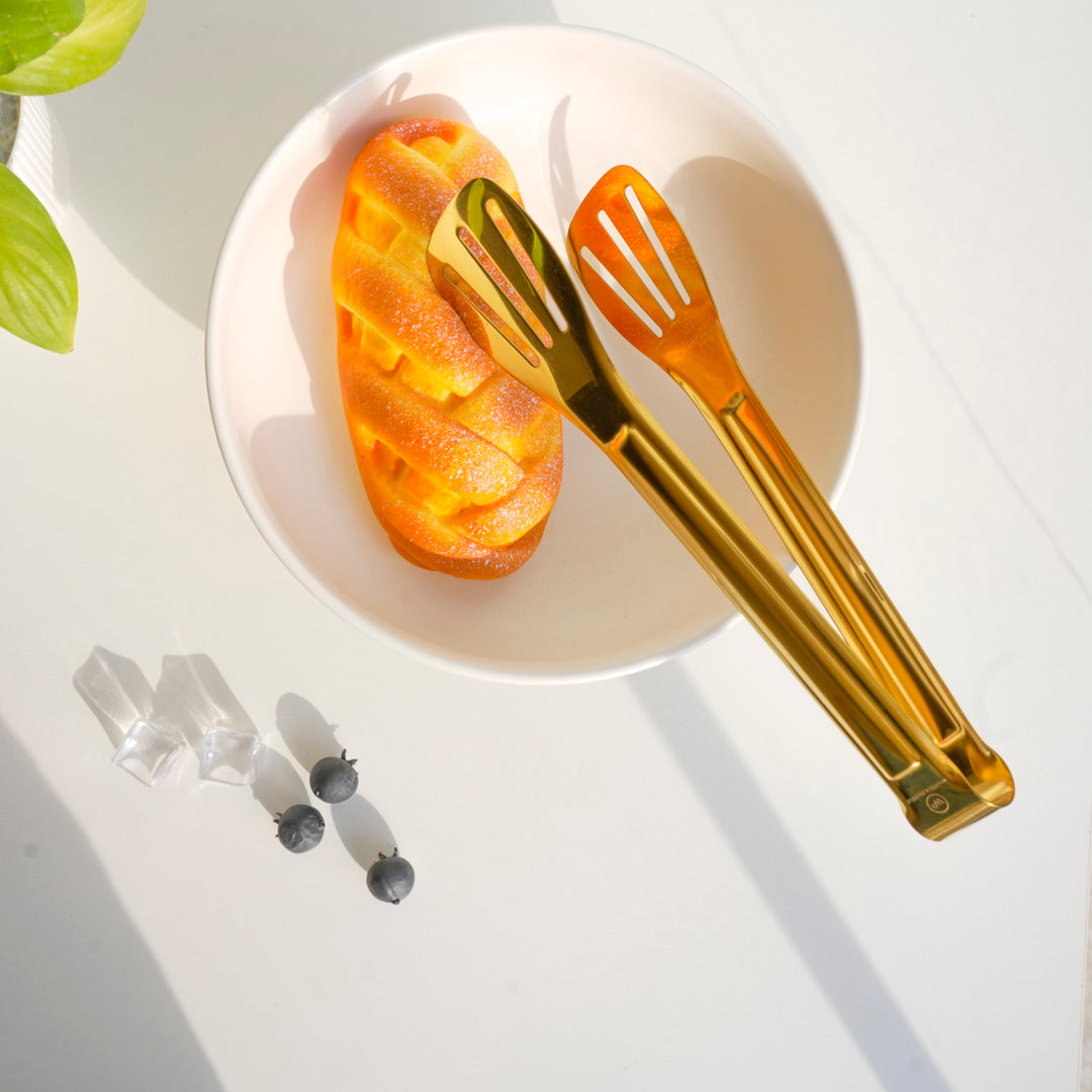 Stainless Steel Multipurpose Tongs – 4 Sizes – Gold & Silver - Image 14