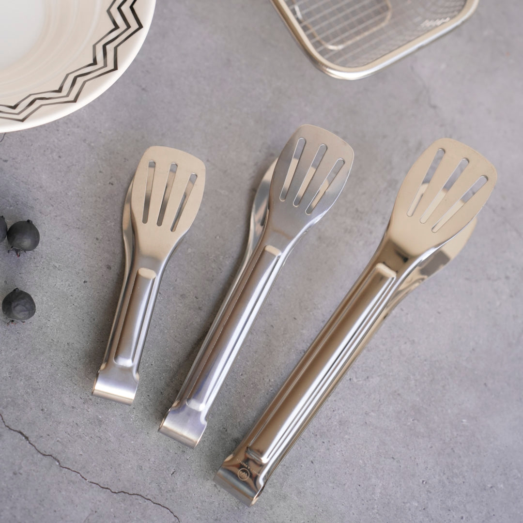 Stainless Steel Multipurpose Tongs – 4 Sizes – Gold & Silver - Image 24