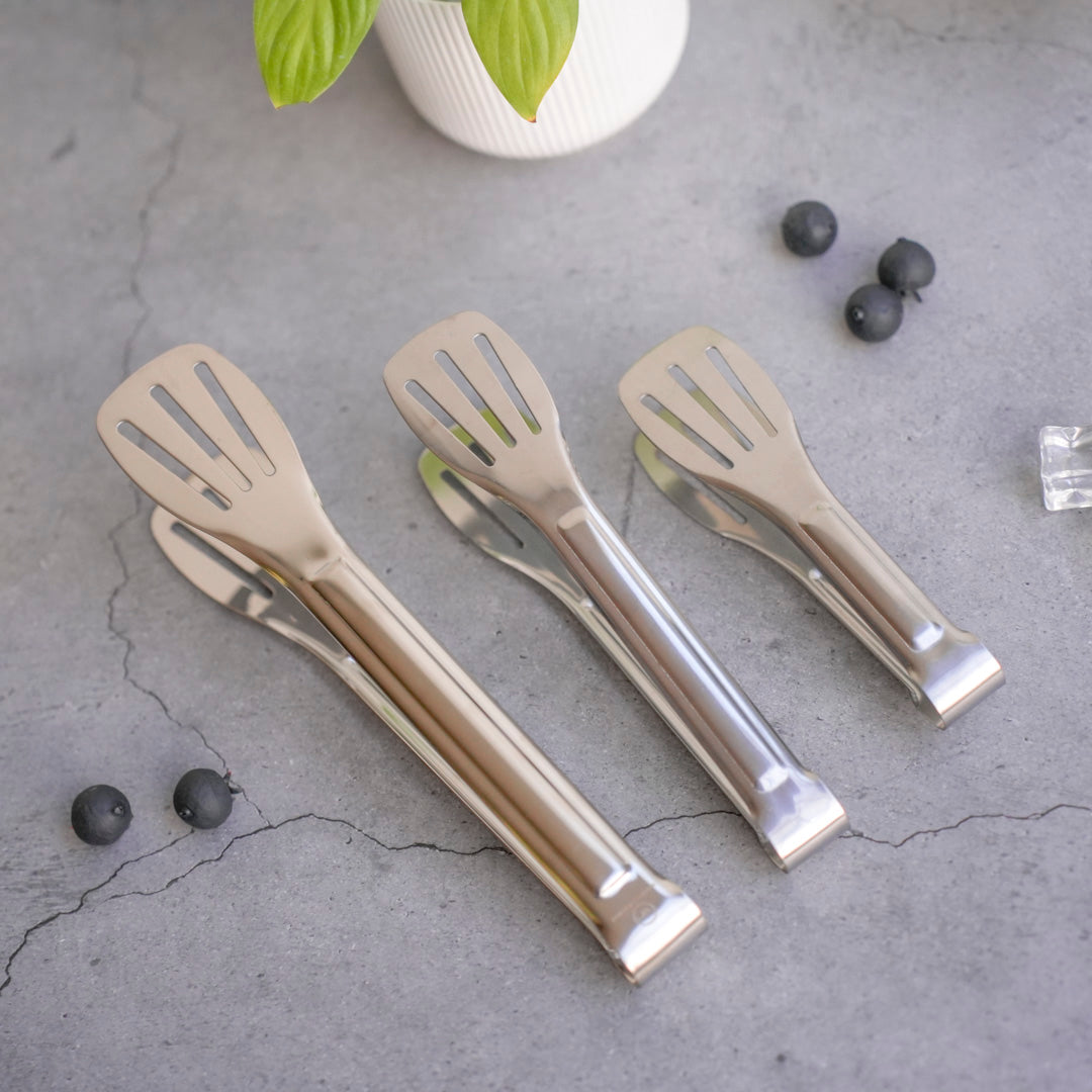 Stainless Steel Multipurpose Tongs – 4 Sizes – Gold & Silver - Image 20