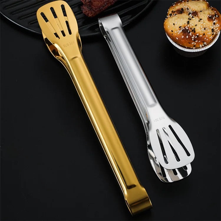 Stainless Steel Multipurpose Tongs – 4 Sizes – Gold & Silver - Image 39