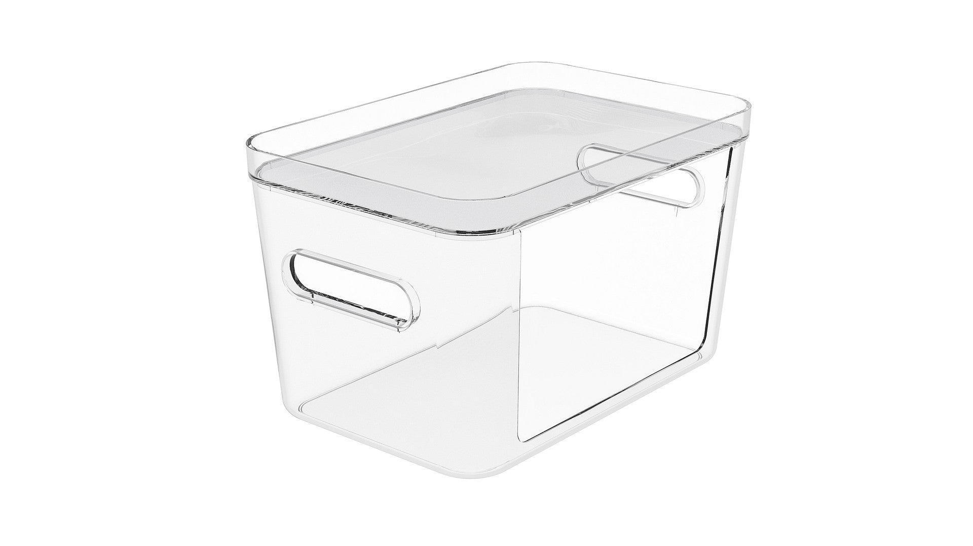 Compact Clear Open-Front Storage Bin - Image 2