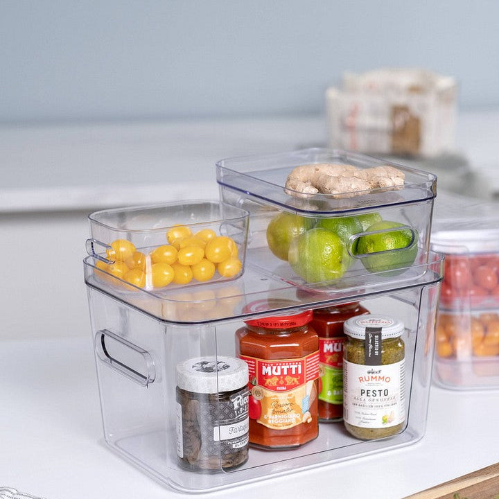 Compact Clear Open-Front Storage Bin - Image 3