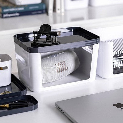Compact Clear Open-Front Storage Bin - Image 8