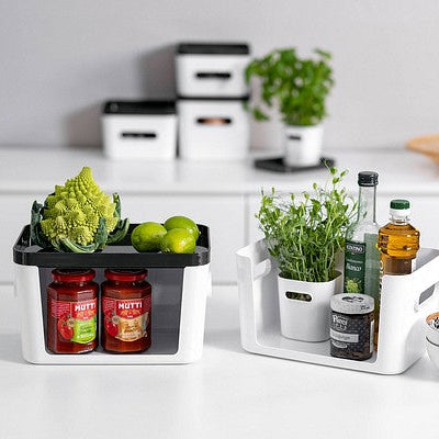 Compact Clear Open-Front Storage Bin - Image 9