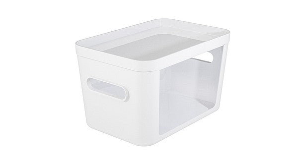 Compact Clear Open-Front Storage Bin - Image 6