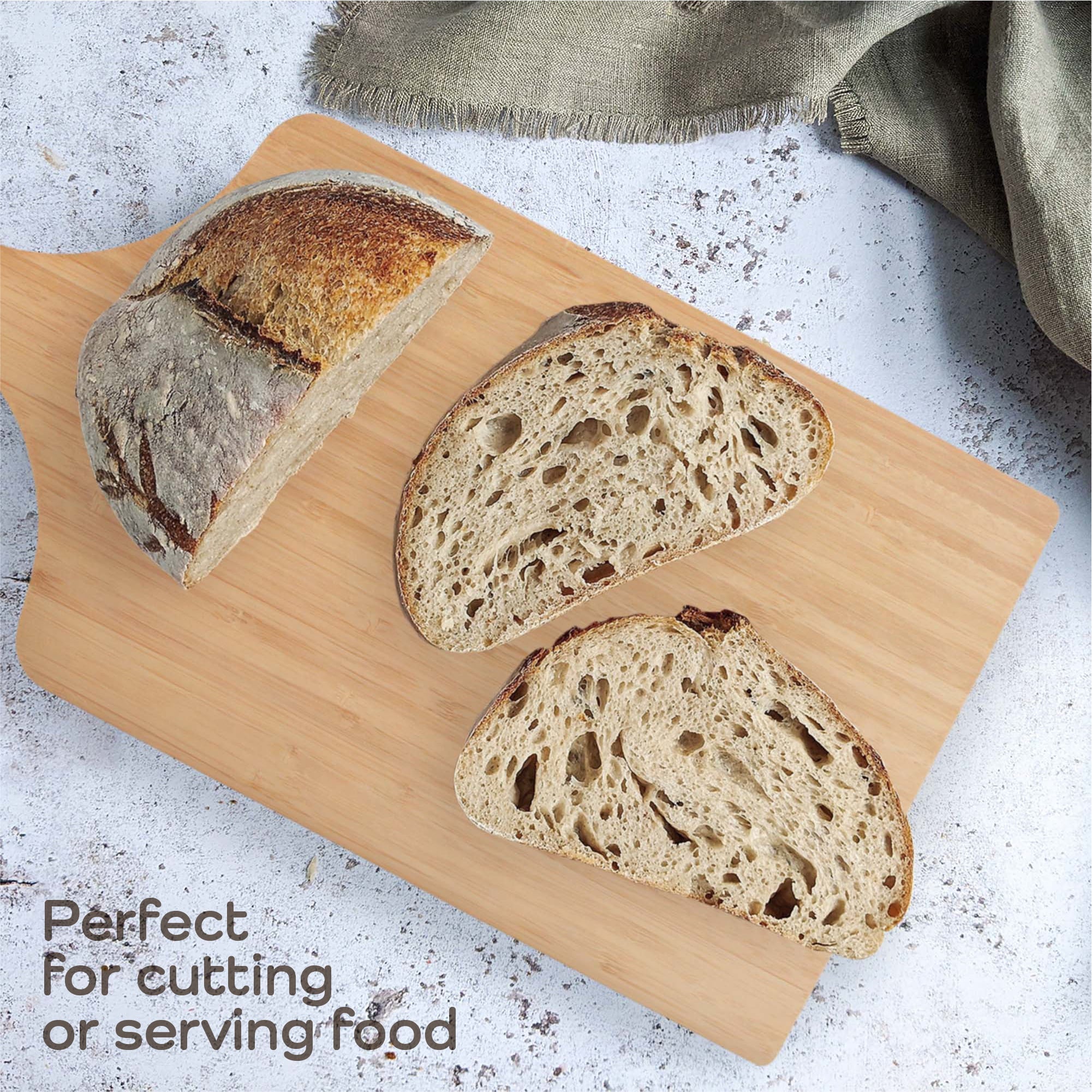 Paddle Bamboo Cutting Board with Hanging Hole - Image 5