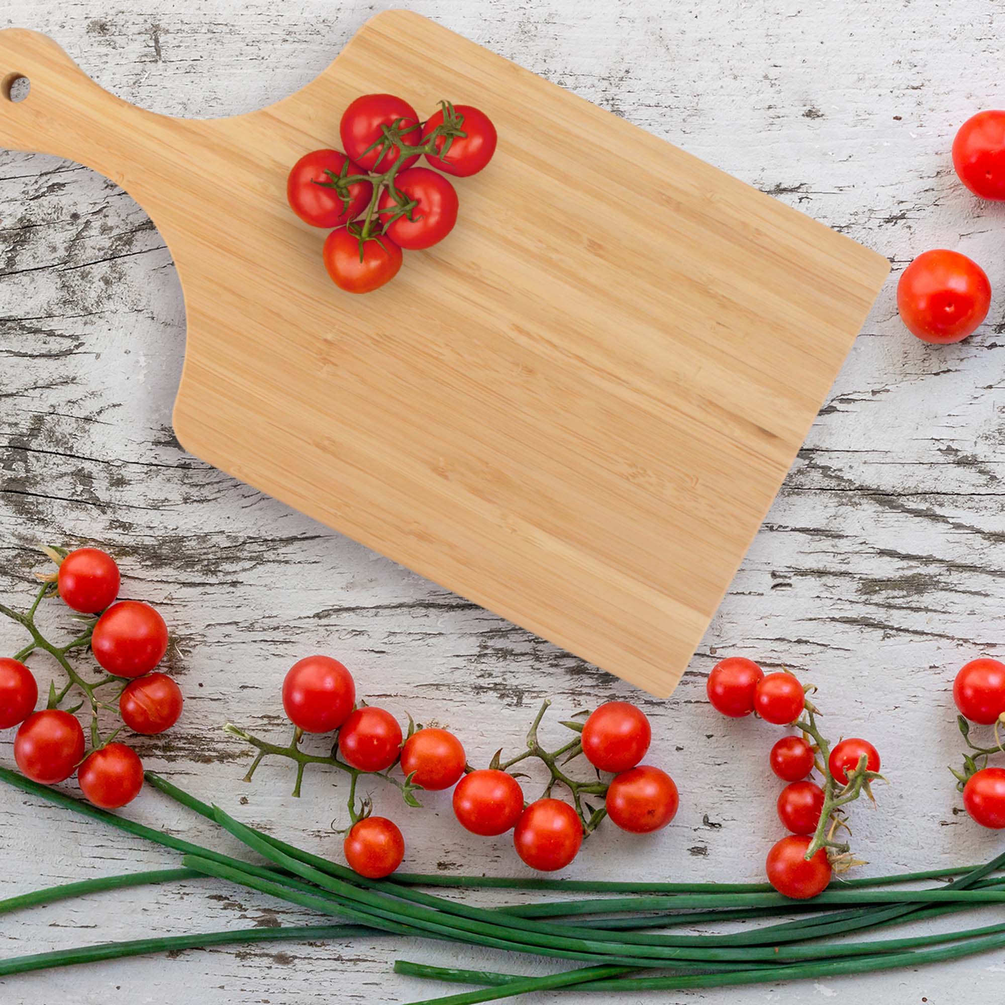 Paddle Bamboo Cutting Board with Hanging Hole - Image 6