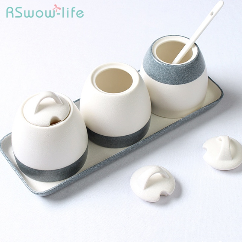 Ceramic Seasoning Pot Set - Image 6