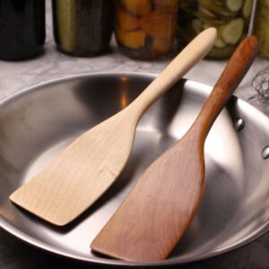 Medium Wooden Stirring & Turning Spatula – Black Walnut