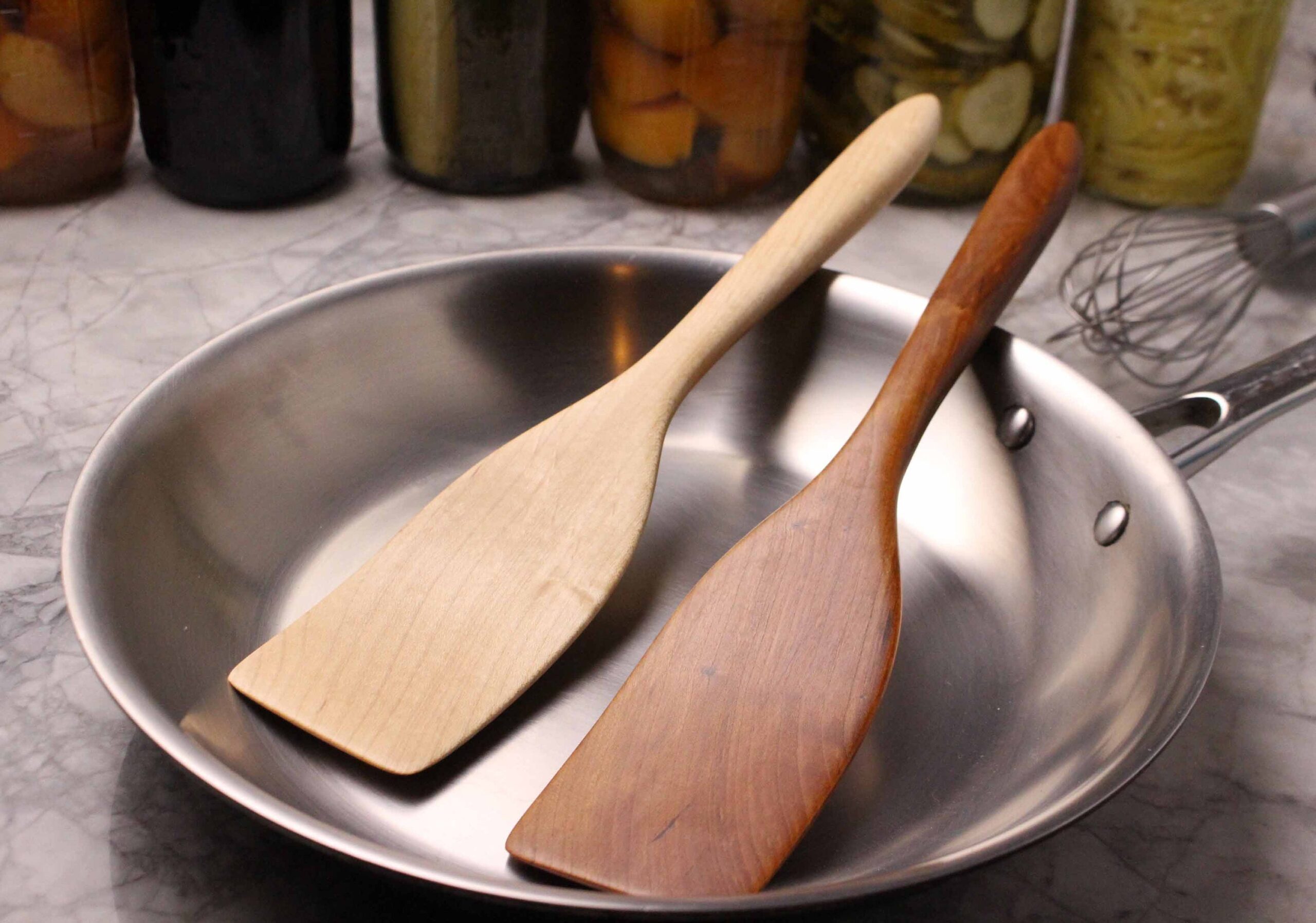 Medium Wooden Stirring & Turning Spatula – Black Walnut