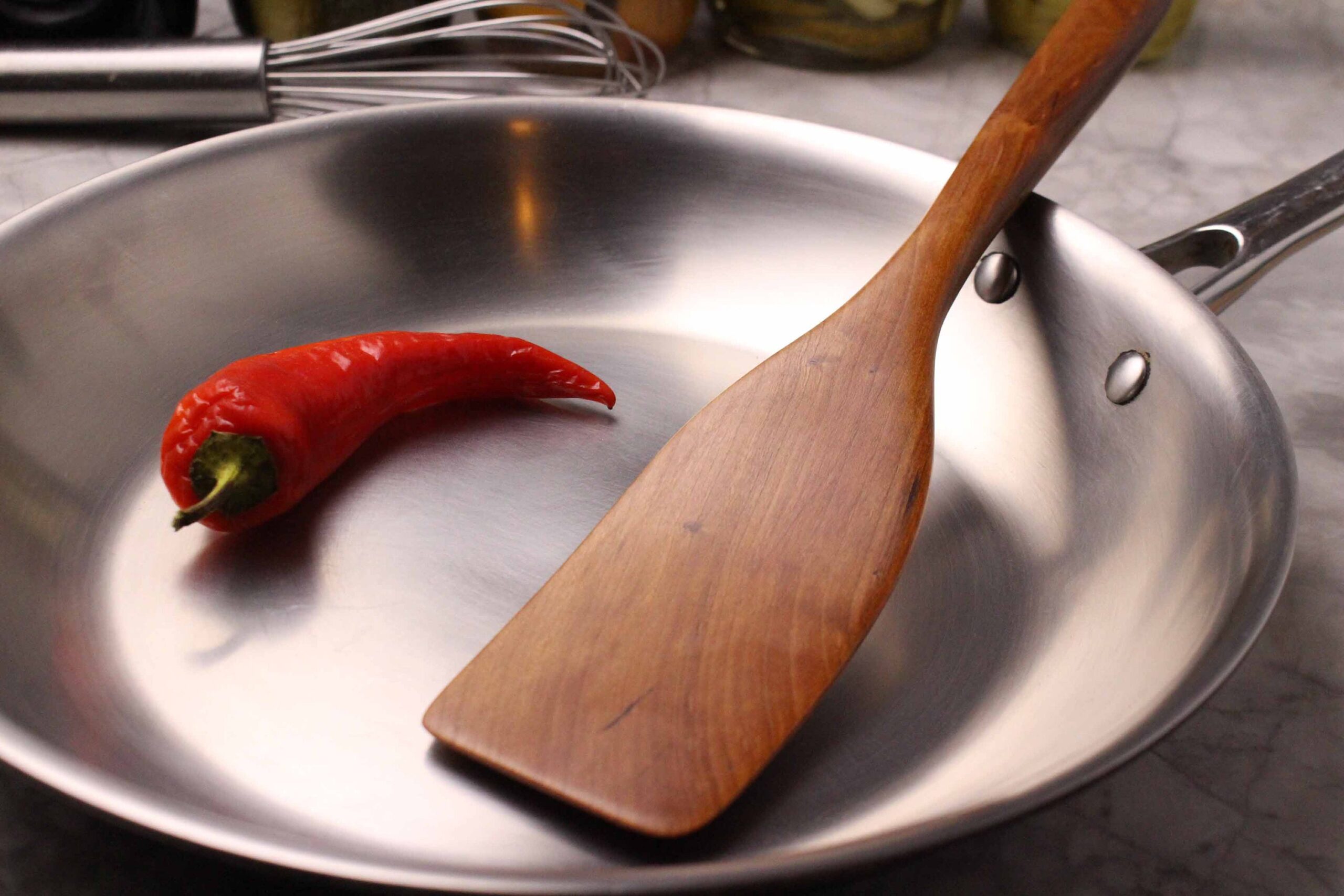 Medium Wooden Stirring & Turning Spatula – Black Walnut - Image 6
