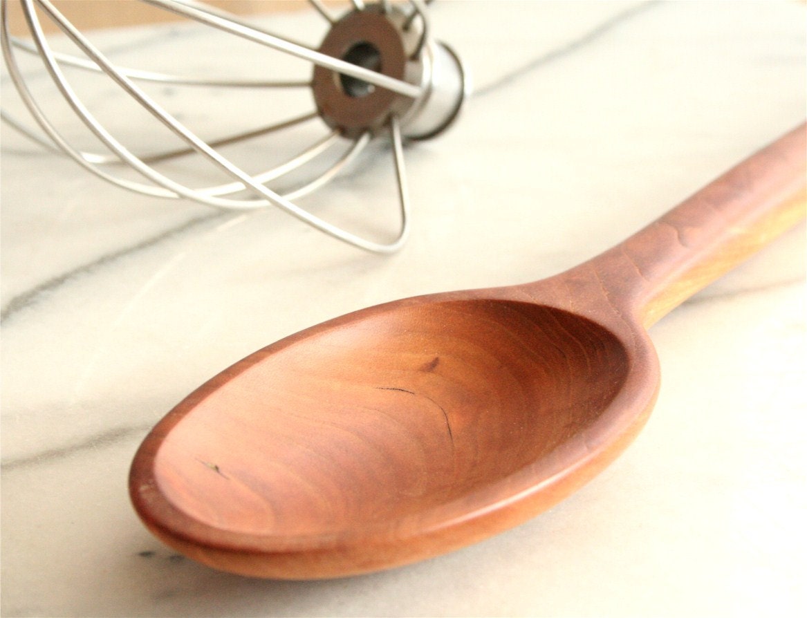 Heavy-Duty Wooden Mixing Spoon