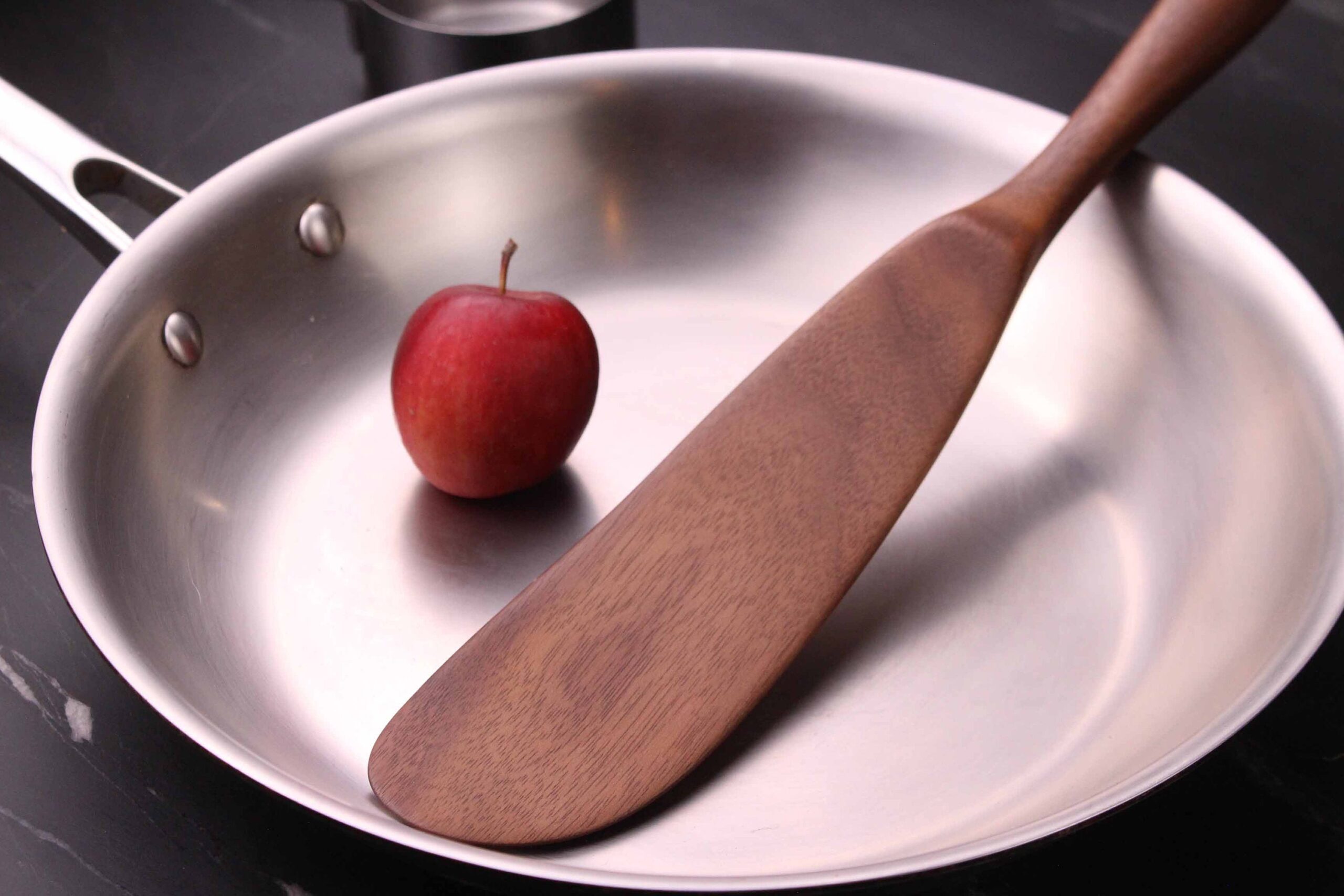 Right-Handed Wooden Spurtle – Walnut Wood - Image 4