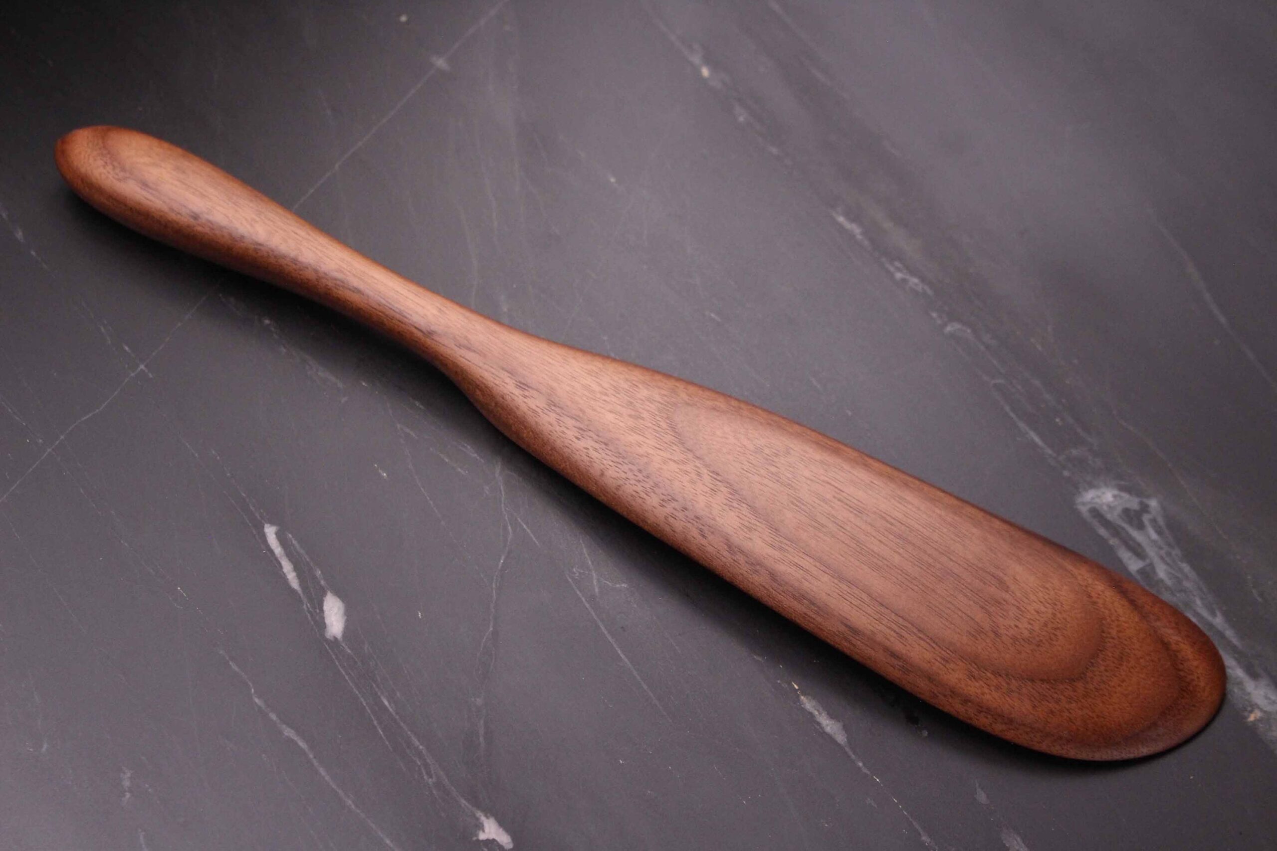 Right-Handed Wooden Spurtle – Walnut Wood - Image 6