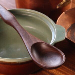 Ergonomic Wooden Stirring & Serving Spoon