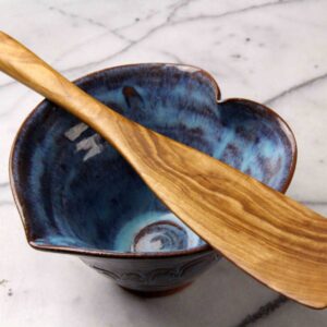 Flat-End Wooden Spurtle Spatula – Cherry Wood