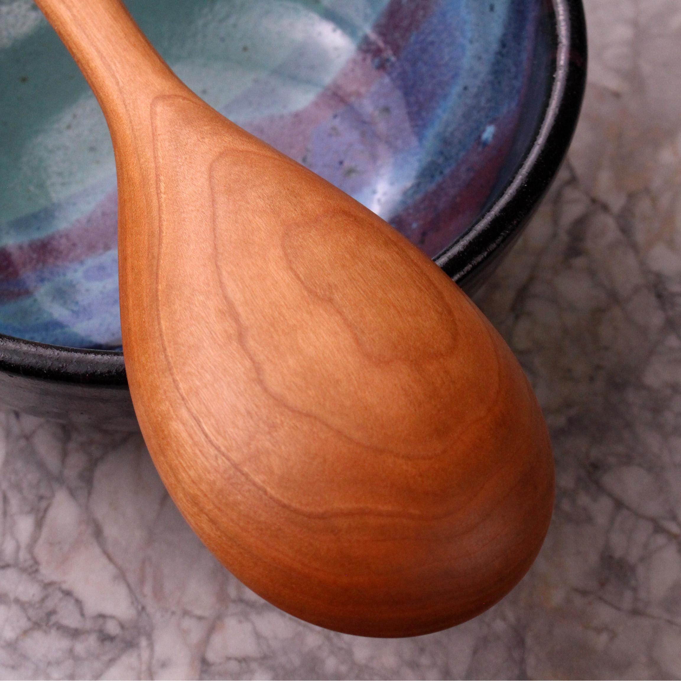 Wooden Stirring & Mixing Spoon – Cherry, Maple & Walnut - Image 4