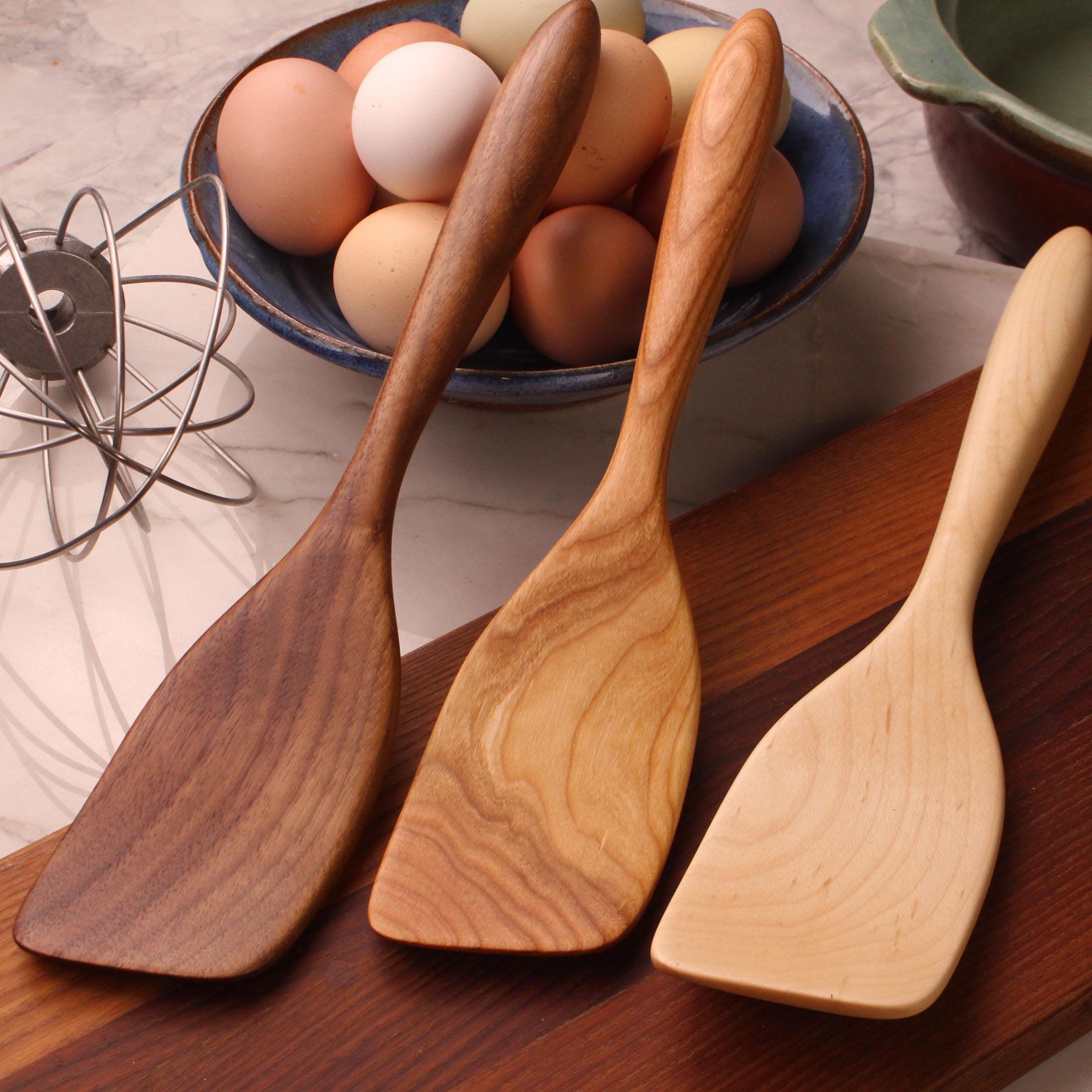 Wooden Stirring Spatula – Walnut, Cherry or Maple - Image 7