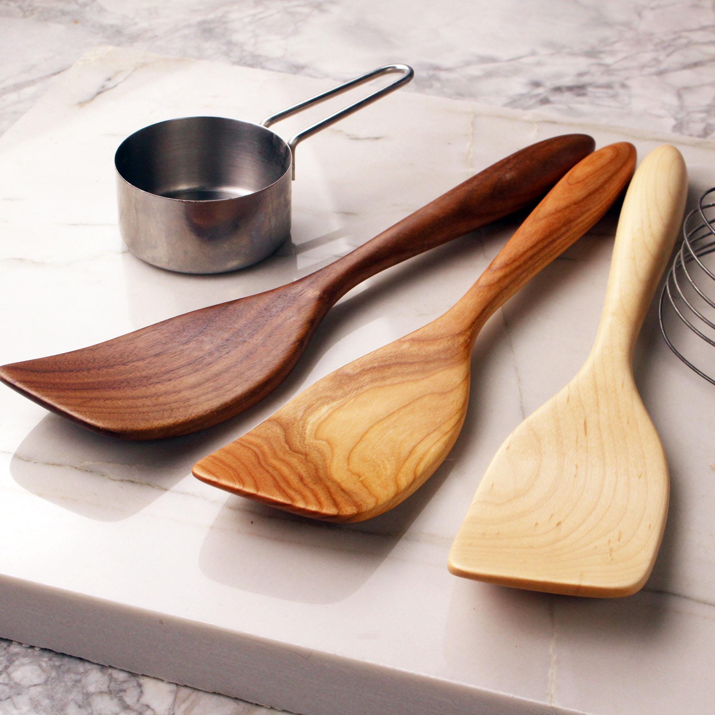Wooden Stirring Spatula – Walnut, Cherry or Maple - Image 2