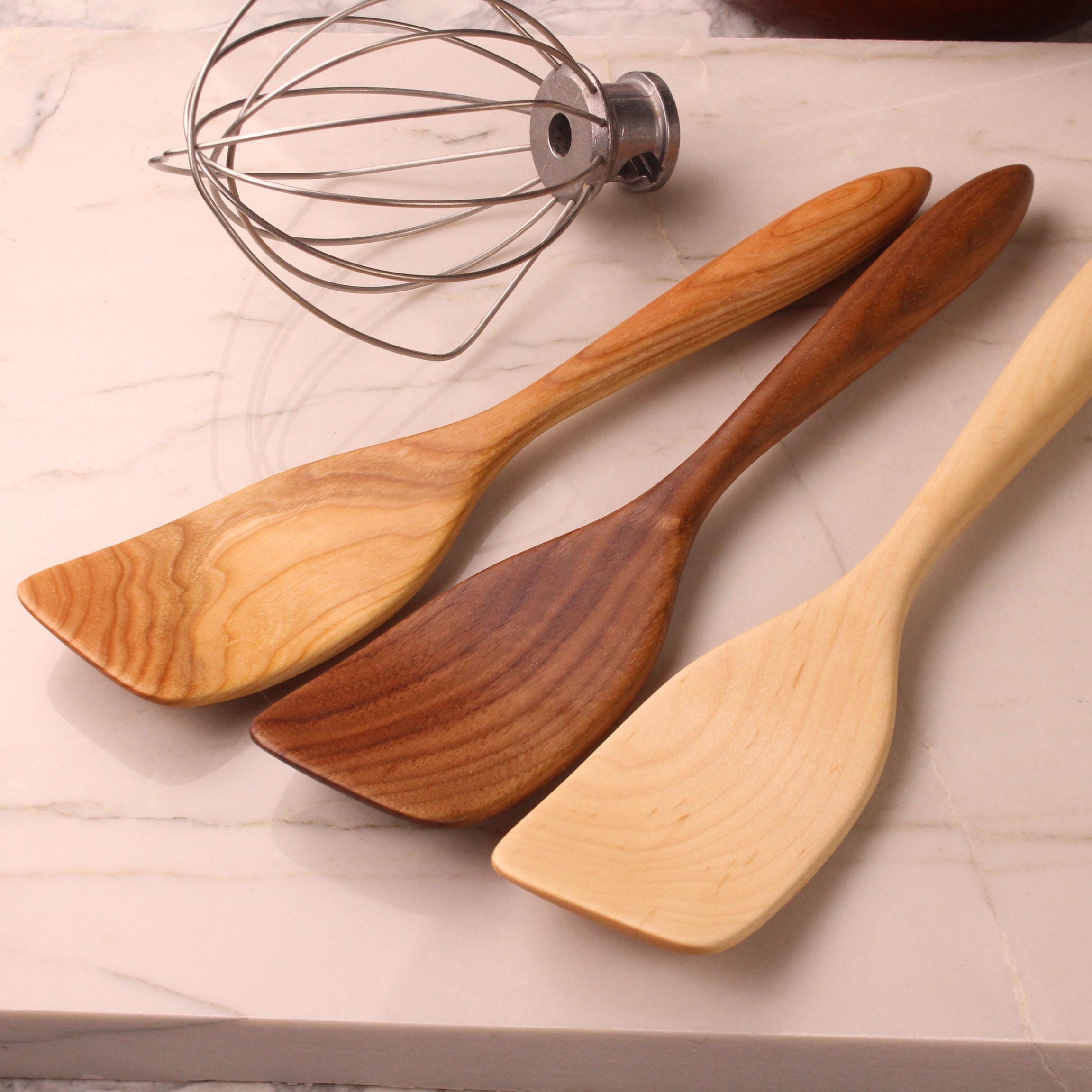 Wooden Stirring Spatula – Walnut, Cherry or Maple - Image 8