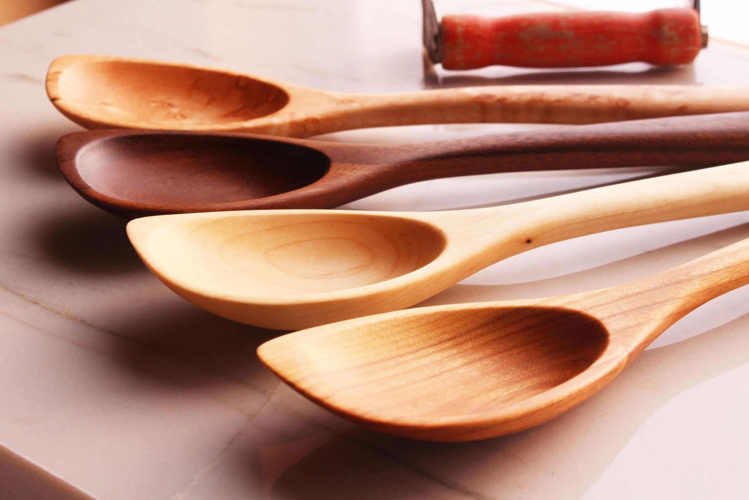Wooden Spatula Spoon – Cherry, Walnut, Maple or Bird's Eye Maple - Image 2