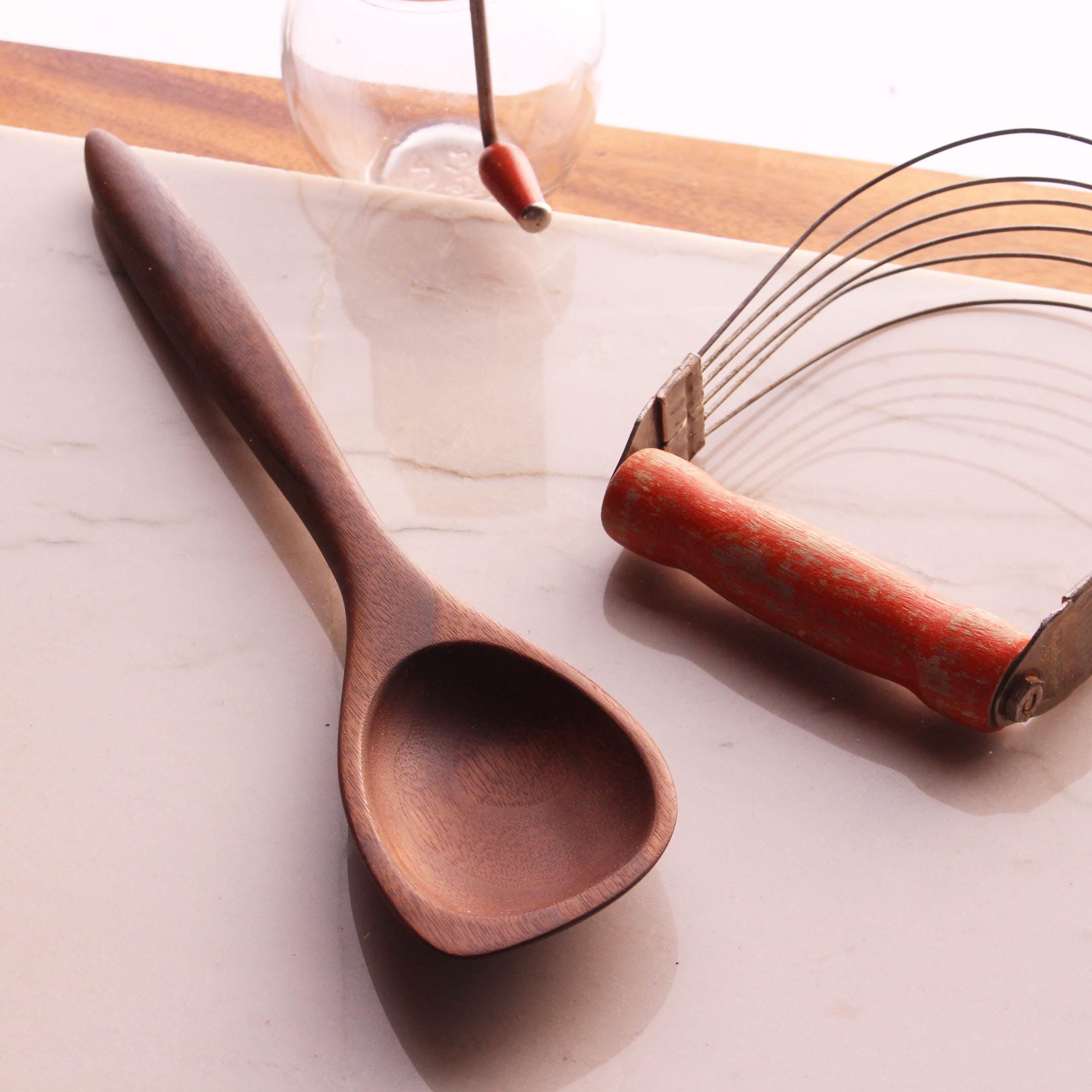 Wooden Spatula Spoon – Cherry, Walnut, Maple or Bird's Eye Maple - Image 12