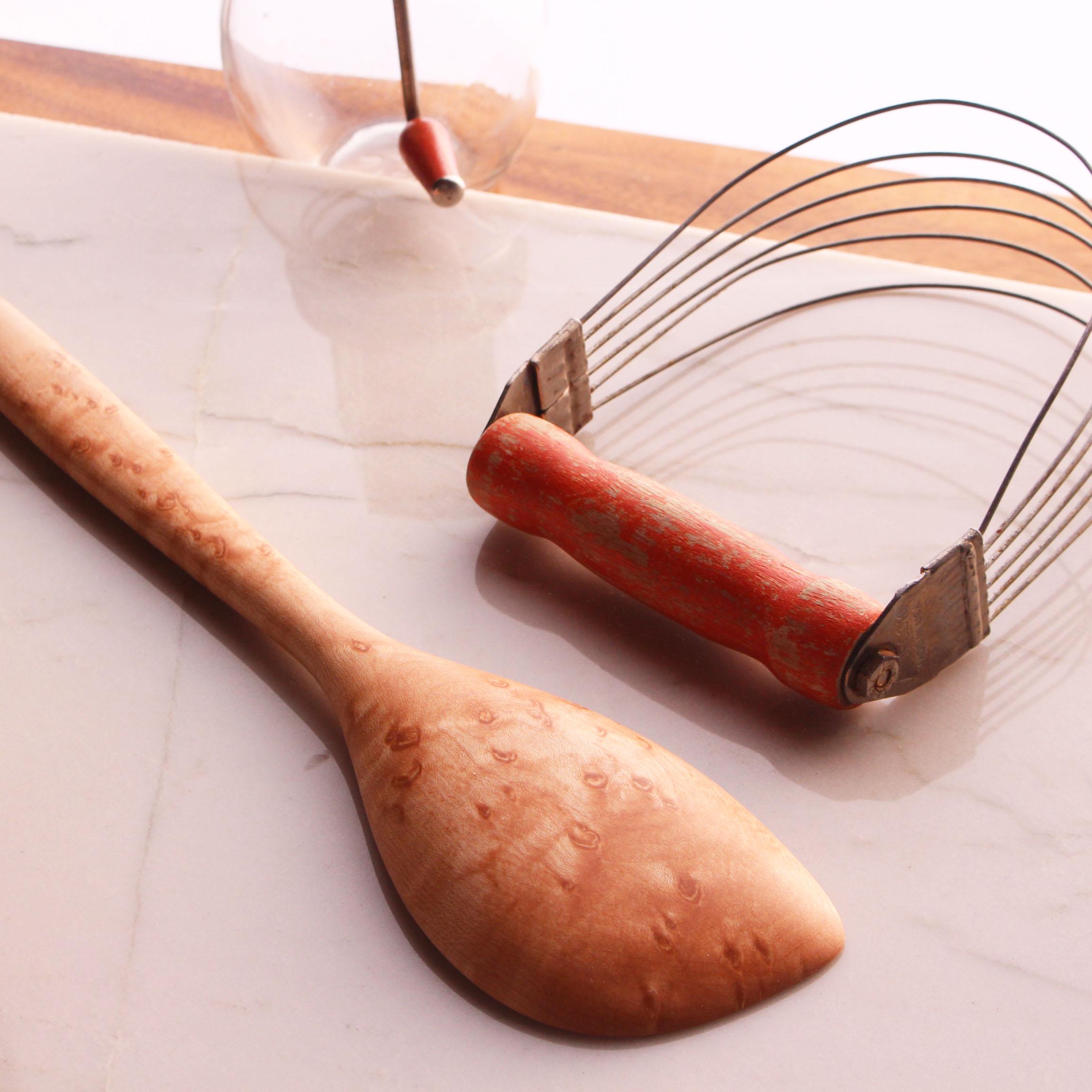 Wooden Spatula Spoon – Cherry, Walnut, Maple or Bird's Eye Maple - Image 15
