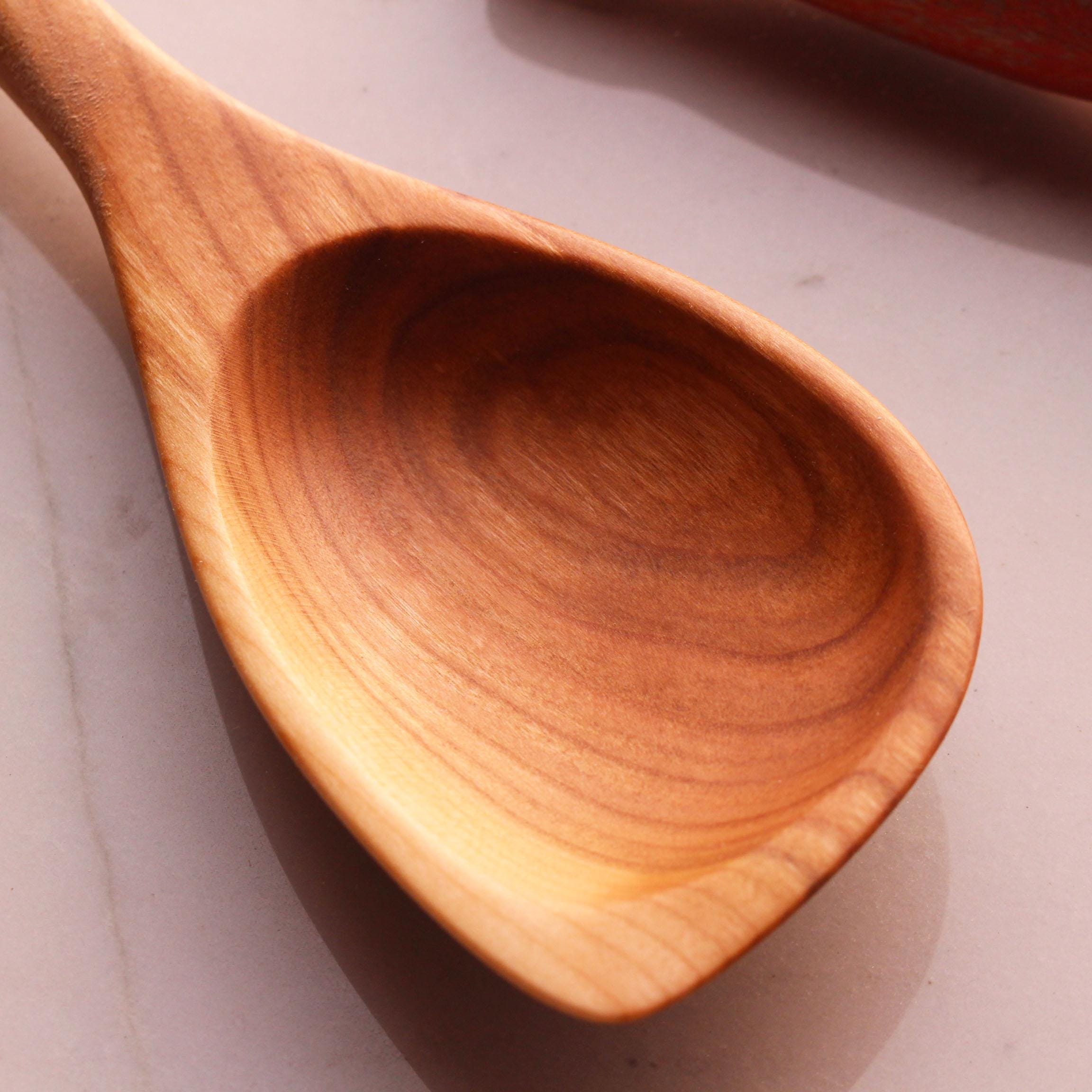 Wooden Spatula Spoon – Cherry, Walnut, Maple or Bird's Eye Maple - Image 6