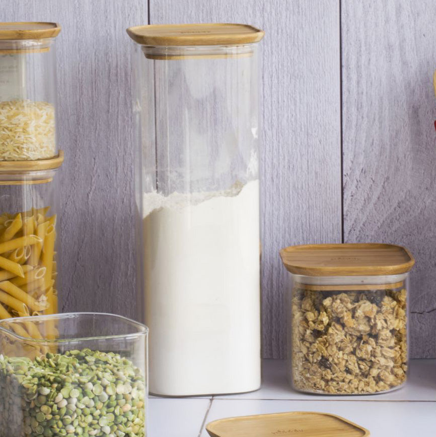 Glass Storage Canister with Bamboo Lid – 2.2 L - Image 2