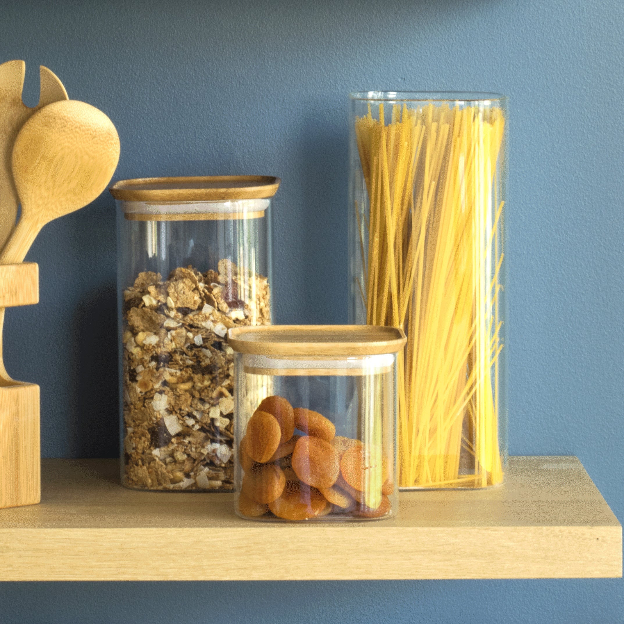 Glass Storage Canister with Bamboo Lid – 2.2 L - Image 3